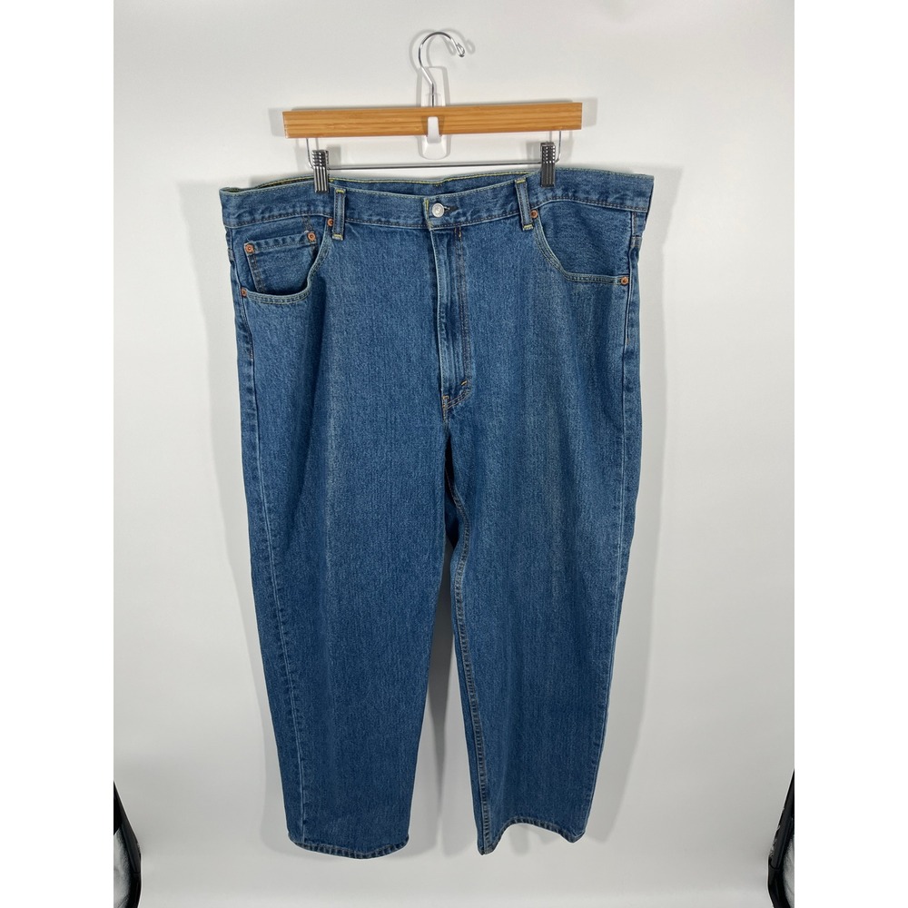 Levis 550 Jeans Mens 44x30 Blue Medium Wash High Rise Denim